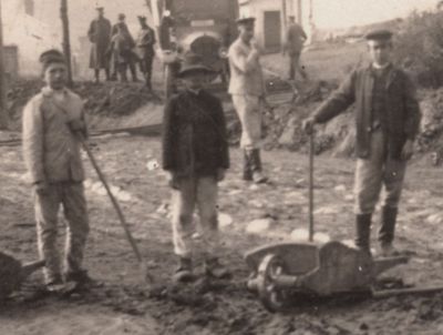 Olejw pocztwka Feldpost 1918 zblienie