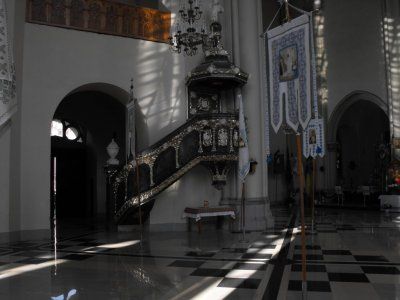 Lwów kościół św. Elżbiety ambona