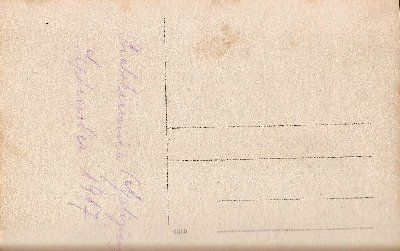 Białokiernica pocztówka wrzesień 1917 rewers