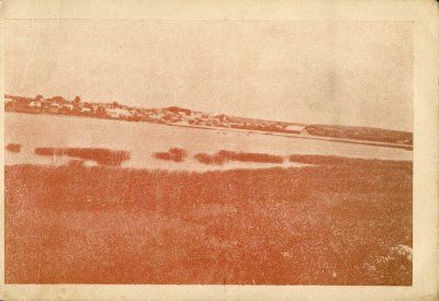 Za³o¼ce widok od doliny Seretu pocztówka 1943 awers